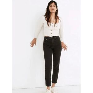 Madewell Black Classic Straight Jean Women Size 24